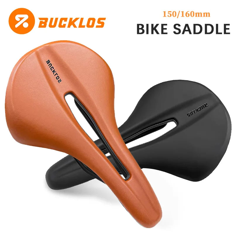 BUCKLOS Vacuum Bicycle Saddle 150mm 160mm Road MTB Seat Cushion Comfortable Hollow Exercise Bike Saddle for Men and Women