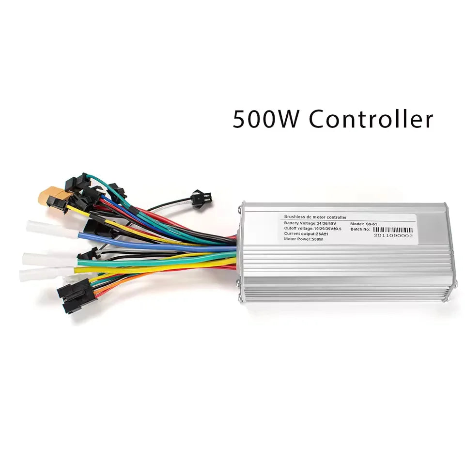 24V 36V 48V 250W-500W Electric Bike Controller with Display – E-Bicycle Conversion Kit Accessory