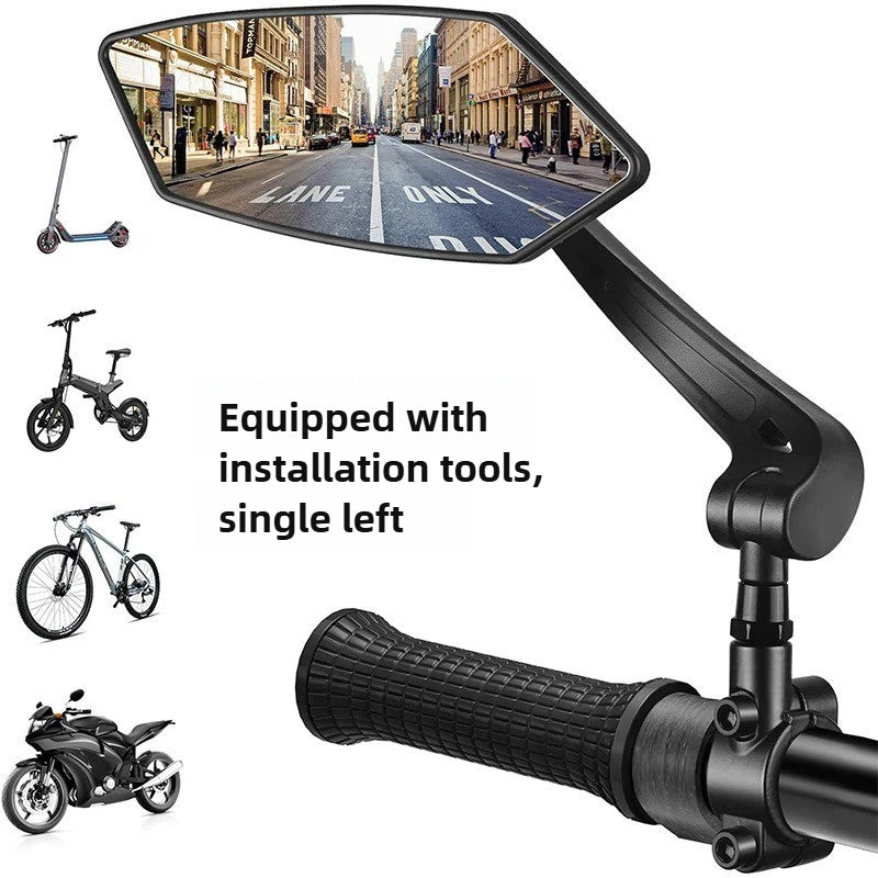 Bicycle Rear View Mirror Bike Cycling Clear Wide Range Back Sight Rearview Reflector Adjustable Handlebar Left Right Mirror