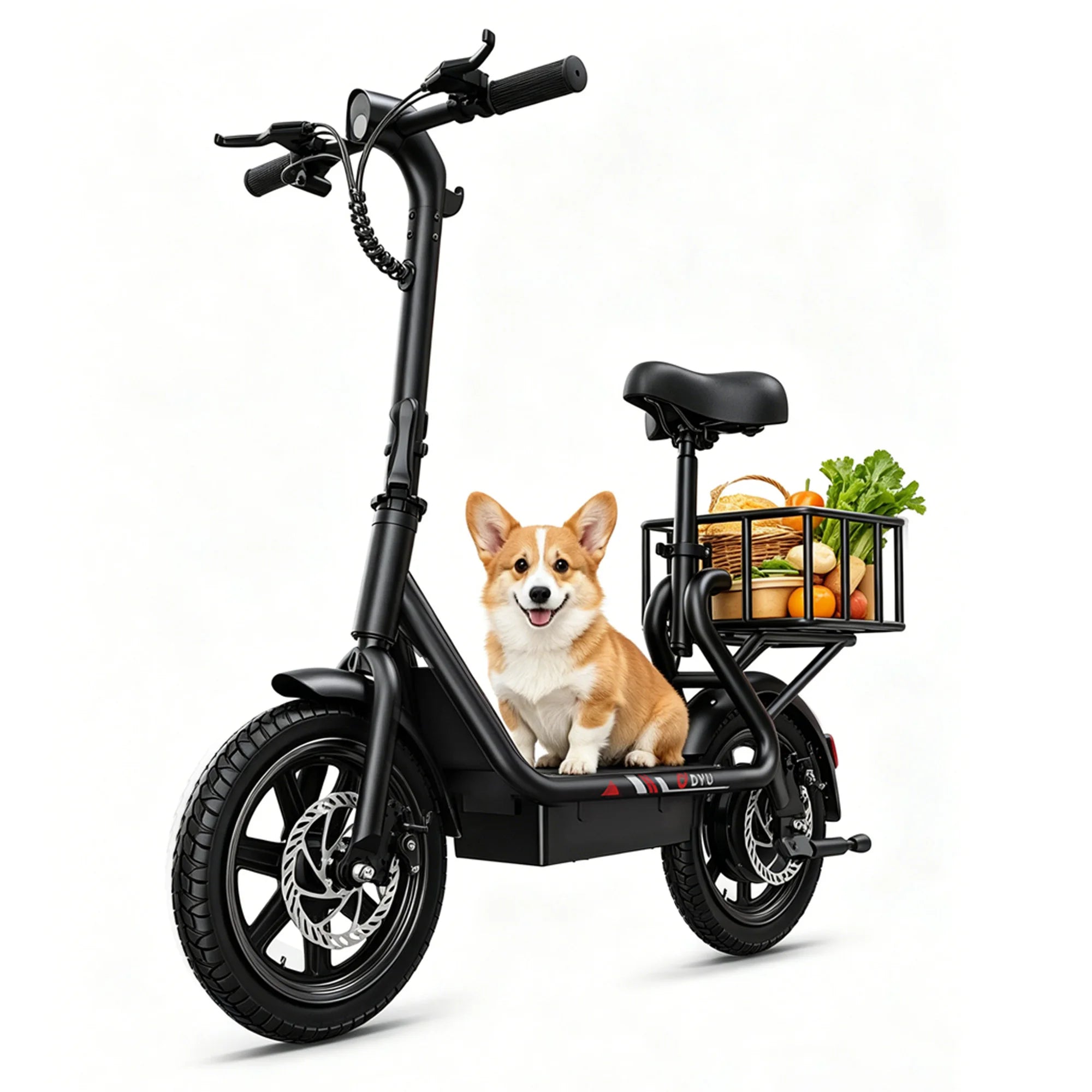 DYU C4 14 inch Folding Electric Scooter Mini E-Bike 500W Peak 20MPH 280Wh Battery Compact City Commuter E-Scooter Style UL2849