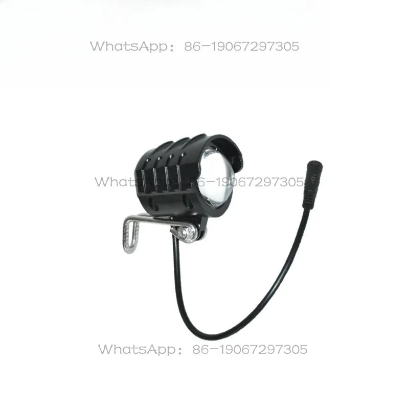 36V2.7W/48V3W Universal 90LUX Headlight Low Beam + Speaker D-022 Waterproof Wire Electric Bicycle Light