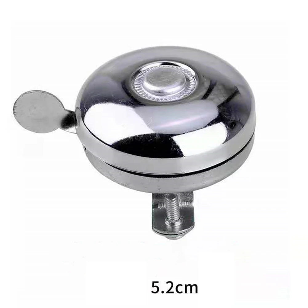 Cool Chrome Rotary Double-Sided Metal Classic Vintage Bike Bell Road Mountain Tricycle Retro Bicycle Handlebar Bell Safety