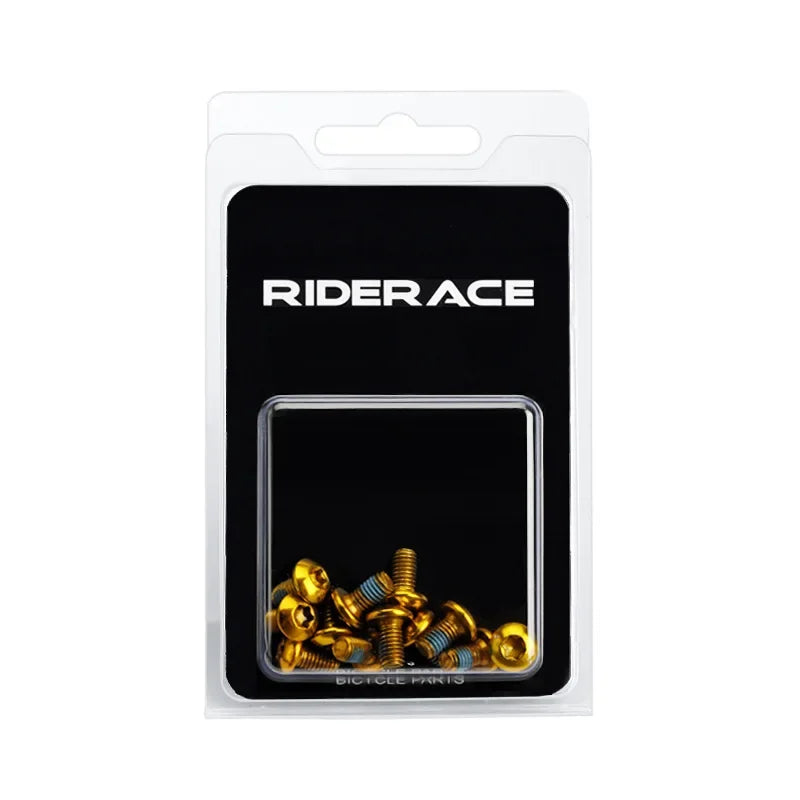 12pcs Bicycle Disc Brake Rotor Torx Bolts T25 M5x9mm Stainless Steel Road Bike Fixing Screws Colorful Cycling Accessory MTB Part