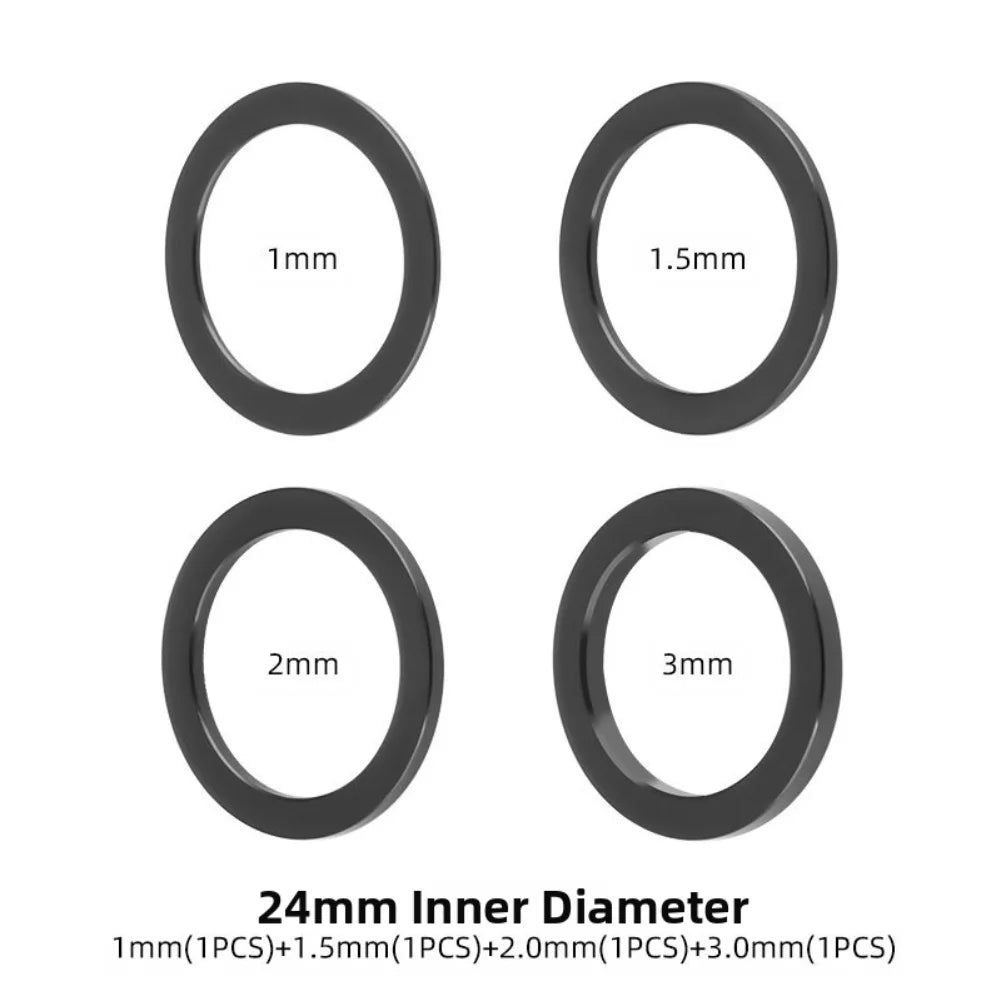 Bicycle Bottom Bracket Crank Washer 24/30mm BB86 91 PF30 BB30 Aluminum Alloy Integrated Hollow Crankshaft Gasket Bike Parts