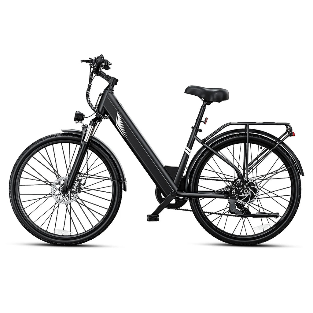 DYU C7 Adult Electric Bicycle 500W Motor 480WH Lithium Battery Electric Bike 7-speed City E bike，Max Speed 20MPH E-BIKE