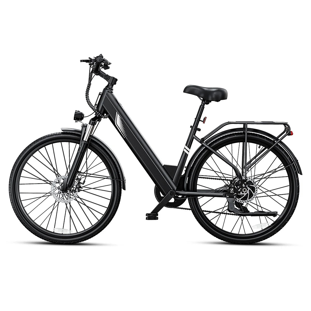 DYU C7 Adult Electric Bicycle 500W Motor 480WH Lithium Battery Electric Bike 7-speed City E bike，Max Speed 20MPH E-BIKE