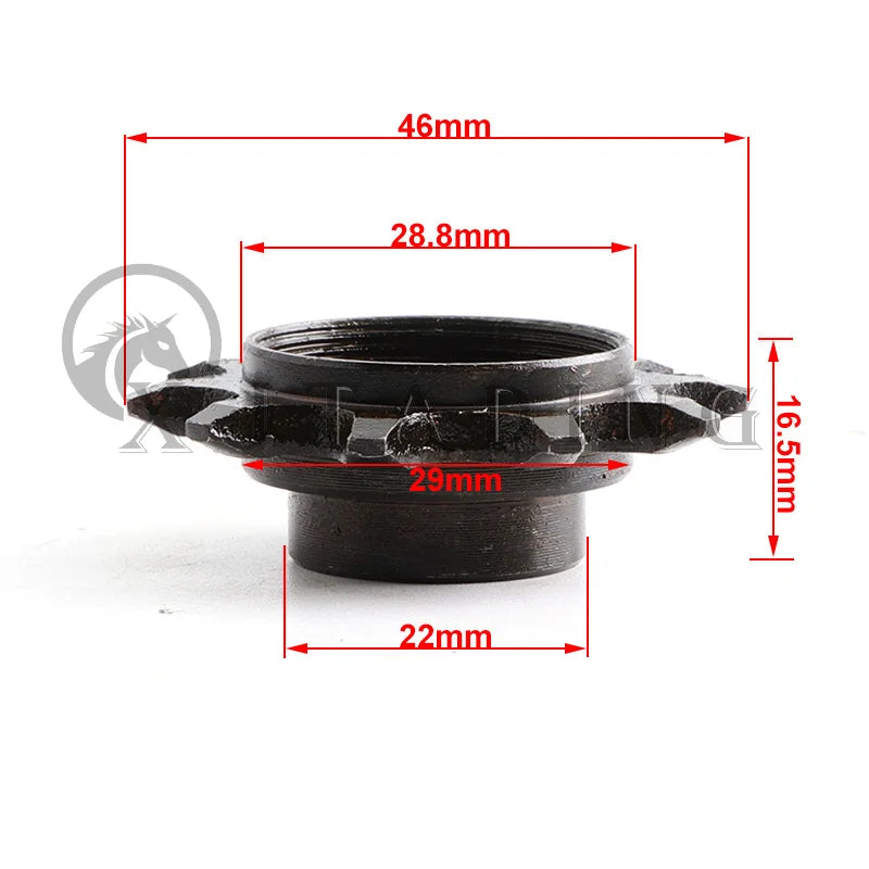 415 chain 44T Tooth 9 Hole Rear Sprocket With 10T drive sprocket For 49cc 66cc 80cc Motorized Bike Engine Parts