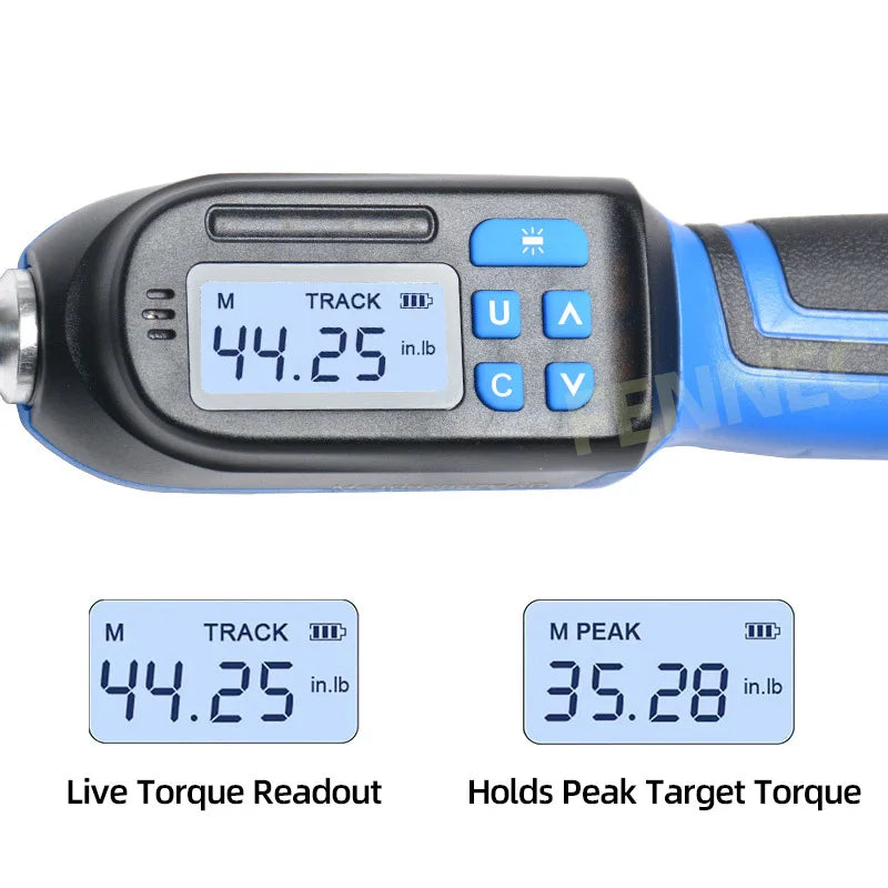 Digital Torque Wrench with Preset Values, Buzzer & LED – Bicycle, Motorcycle & Auto Repair Tool