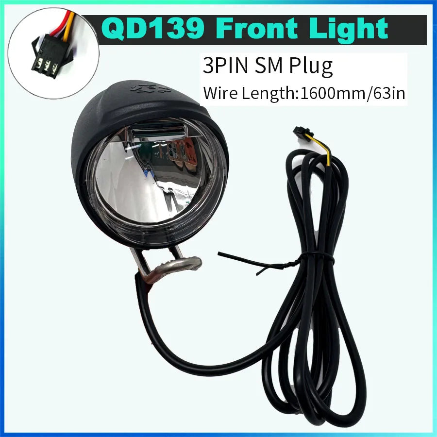 DK226 Switch 24V-60V Headlight and Taillight Horn Cable Accessories Rubber Ebike Accessories Electric Bicycle