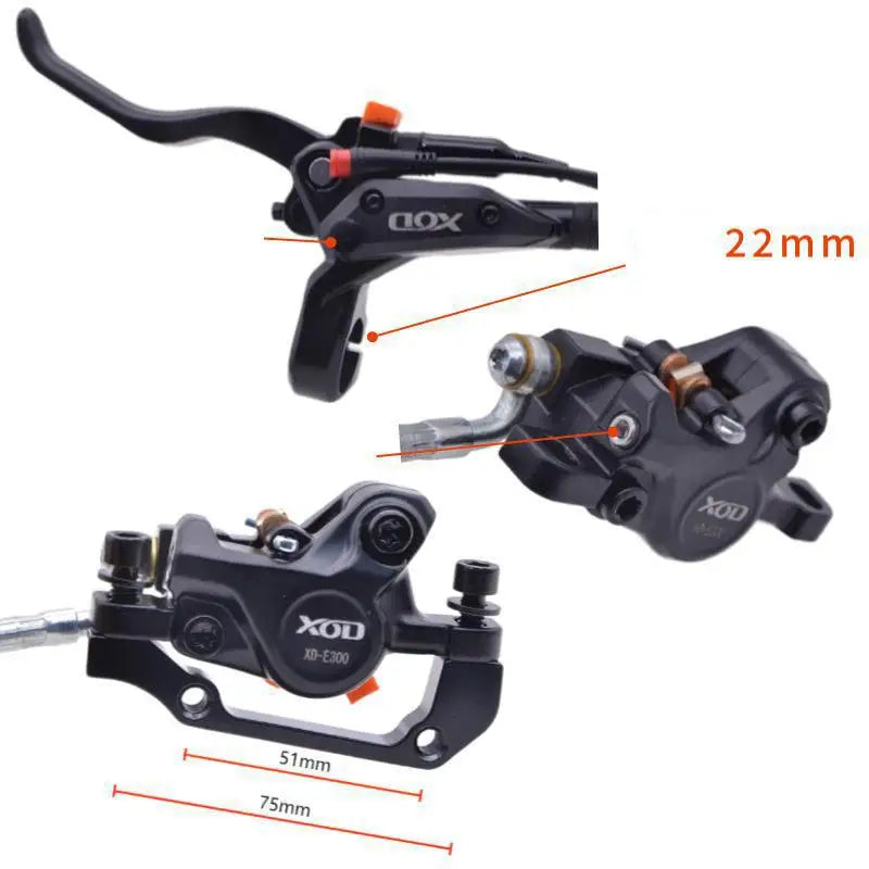 Original E-bike Brake Hydraulic Disc Cut Off Power Brake XOD 2Pin Waterproof Plug DIY Assembly Ebike Scooter Front Rear Brakes