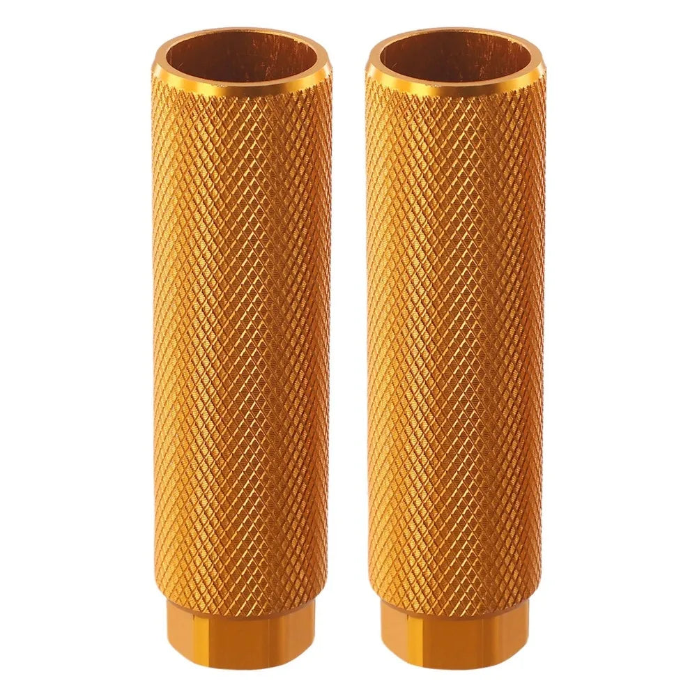 New 2Pcs Durable Anti-Slip Bike Pegs Lightweight Cycling Parts Bike Foot Rest Aluminum Alloy Bicycle Accessories Fit 3/8 Inch