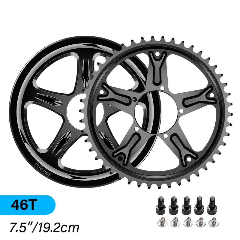 BAFANG Electric Bike Chainwheel BBS01B BBS02B BBSHD Mid Motor Chainring Sprocket 44T 46T 48T 52T EBike Conversion Accessories