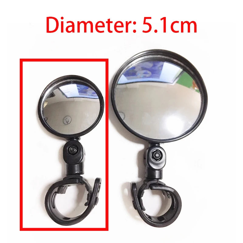 Universal Bike Mirror Rotate Wide Angle Bicycle Rearview Mirror Handlebar Back Sight Reflector Road MTB Bike Bicycle Accessories