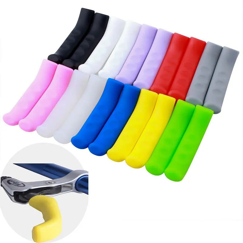 1Pair Silicone Bicycle Brake Handle Cover MTB Grips Anti-slip Handlebar Protect Sleeve Cycling Gear Bike Accessories
