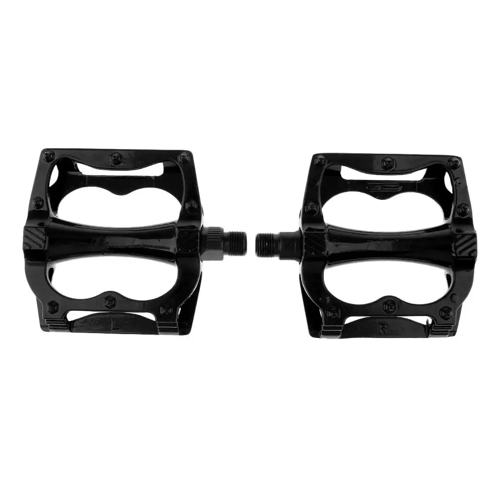 9/16" Sealed Bearing Aluminum Flat Platform Bike Pedals – Non-Slip MTB Cycling Pedals