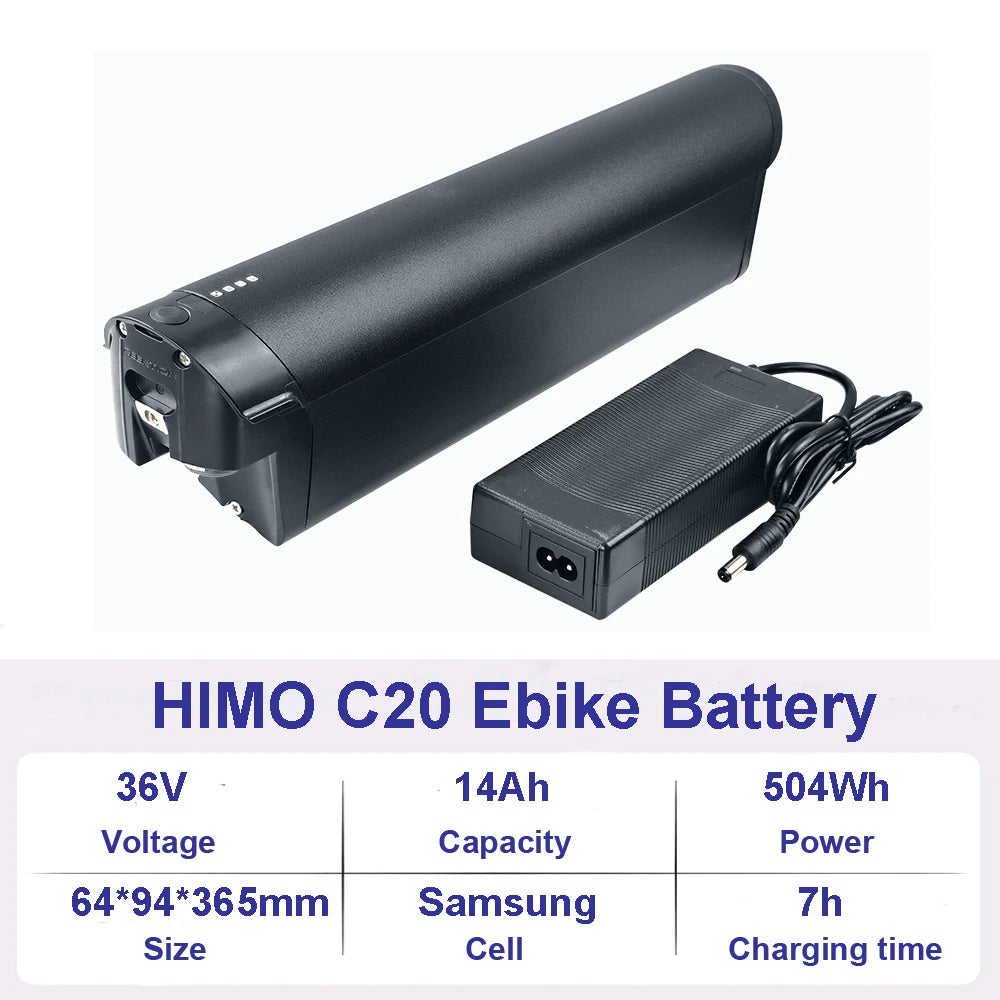 36V 10Ah 48V 10Ah Ebike Lithium Battery HIMO C20 C30 Z16 Z20 ZB20 Folding Electric Bike Bicycle Li-ion Battery
