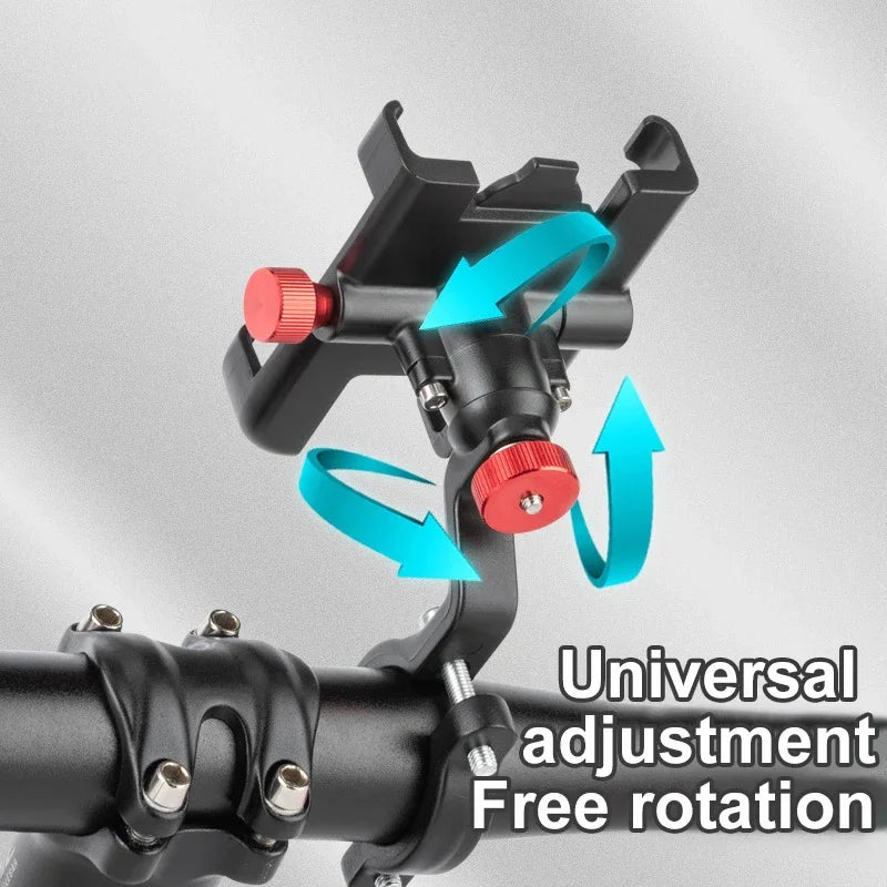 X-TIGER Alloy Bicycle Phone Holder Bike Phone Mount  Anti-slip Bracket Bike Motorcycle Handlebar Clip Stand For All Cell Phone