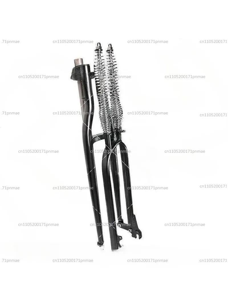 20 24 26 29 Inch Bicycle Front Fork, Low Rider Dual Spring Retro Disc Brake