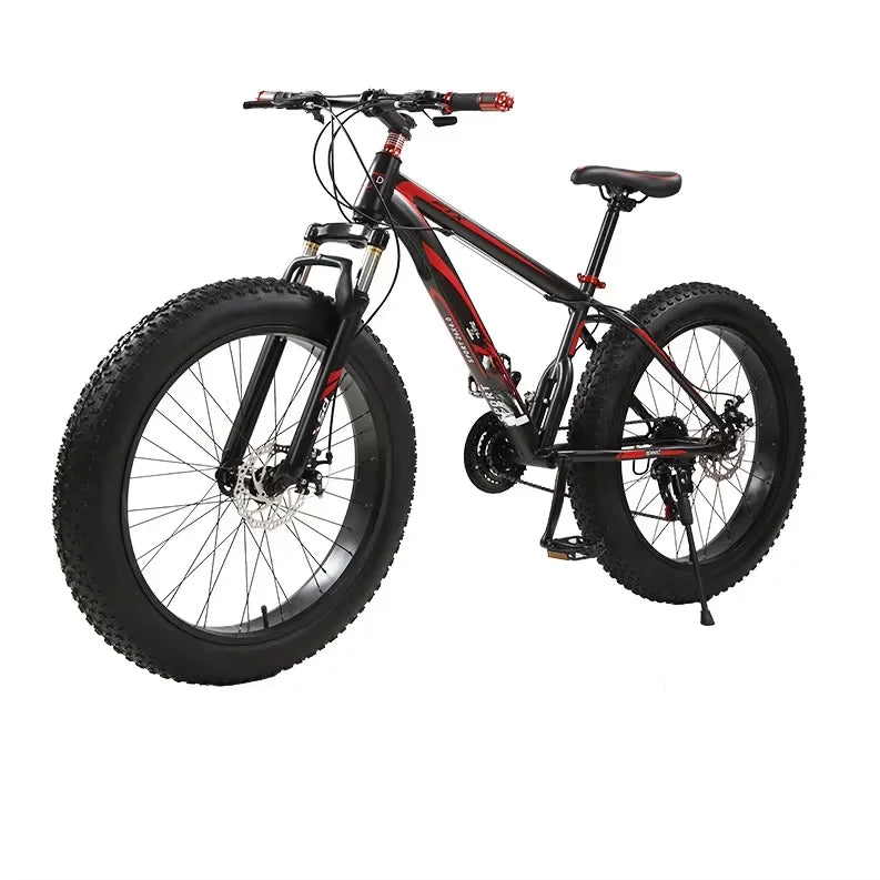 Factory Direct Sales of Fat Tire Beach & Snow Cruiser Bicycles with Disc Brakes and Steel Frame for Sports