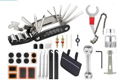 Bicycle Repair Tool Kit, 15-in-1/16-in-1 Multi-Function Puncture Repair Set for Bike Maintenance