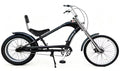 20-24 Inch Chopper Fat Tire Cruiser Bike, Retro Chopper Bicycle with Extended Front Fork, Beach Cruiser Bike for Leisure Riding
