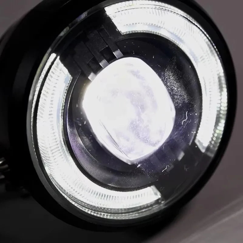 Popu For 1pcs Electric Bicycle Front Spotlight High Running Lights Multi In One Mountain Bike Off-road Bike Front Headlight with