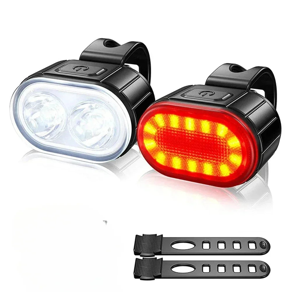 9 LED Bicycle Headlight USB Rechargeable Bike Lamp Super Bright Handlebar Lights Outdoor Waterproof Cycling  Front Light