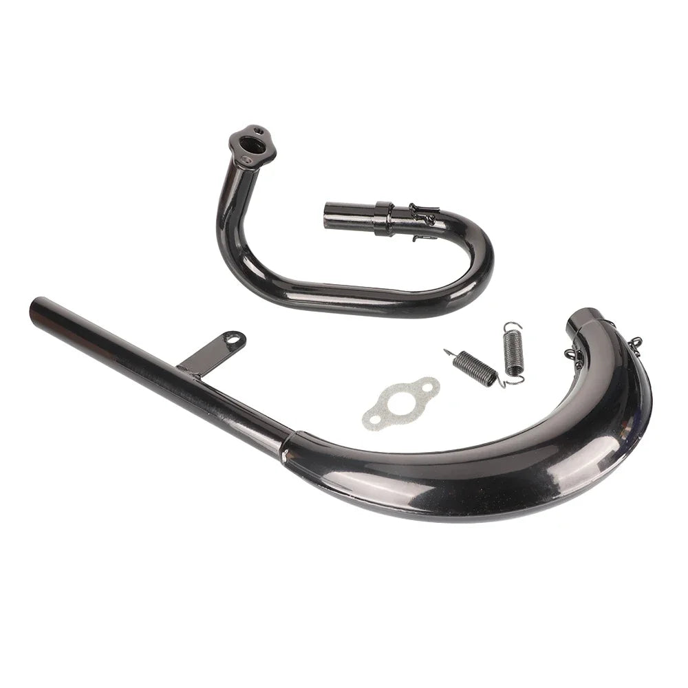 Split Pipe Exhaust Muffler For 2 Stroke 50cc 66cc 80cc 100cc Engine Gas Motorized Bicycle Motor Bike Parts