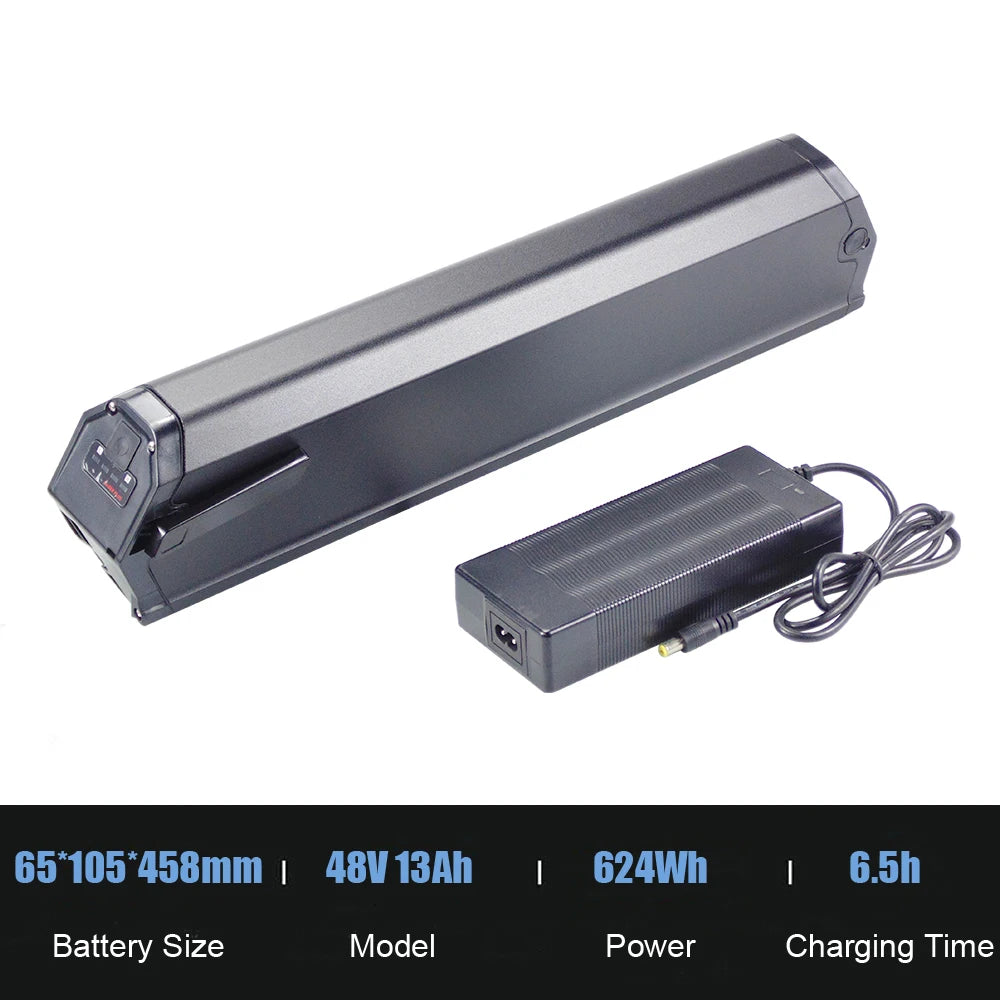 Saber Plus Ebike Battery 36V 10.4Ah 11.6Ah 13Ah 14Ah 15.6Ah 48V 17Ah Electric Bike Integrated Battery Pack