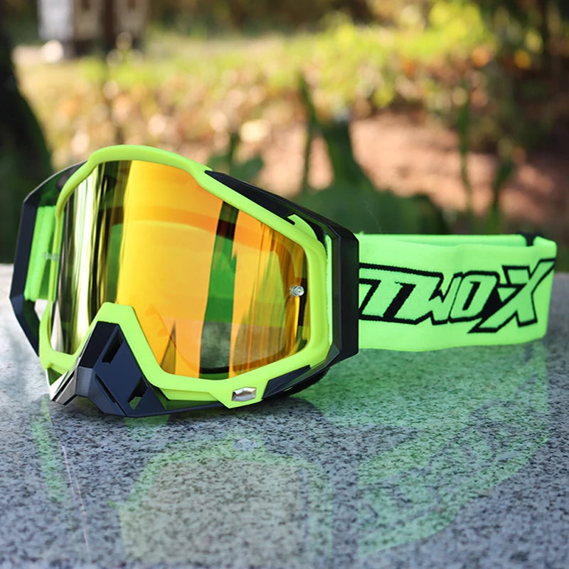 NEW Two-X Motorcycle Bike Goggles Motocross Racing ATV BMX MX Helmet Glasses Motorcross Off Road