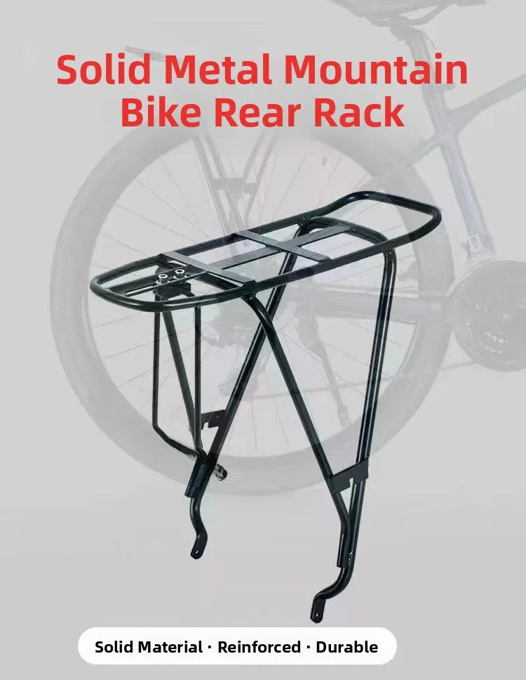Mountain Bike Rear Rack 24-26-27.5 Inch Load Bearing Bicycle Shelf with Mudboard Cargo Rack Road Bike Rear Clothes Rack