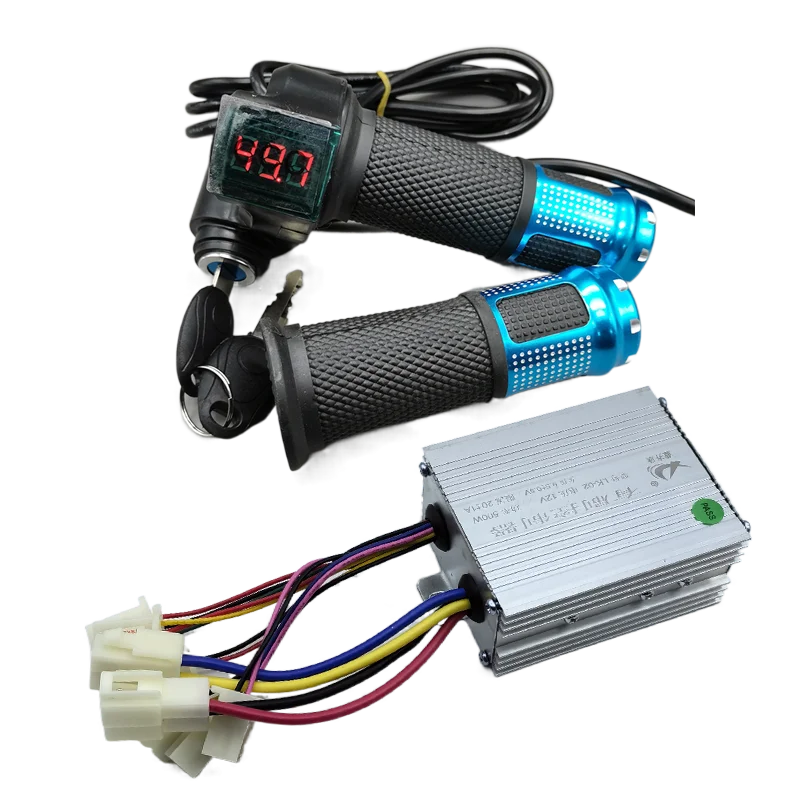 Electric bicycle brush motor 12V 24V 36V 48V governor digital display voltage throttle power lock 250W 350W 500W 800W 1000W