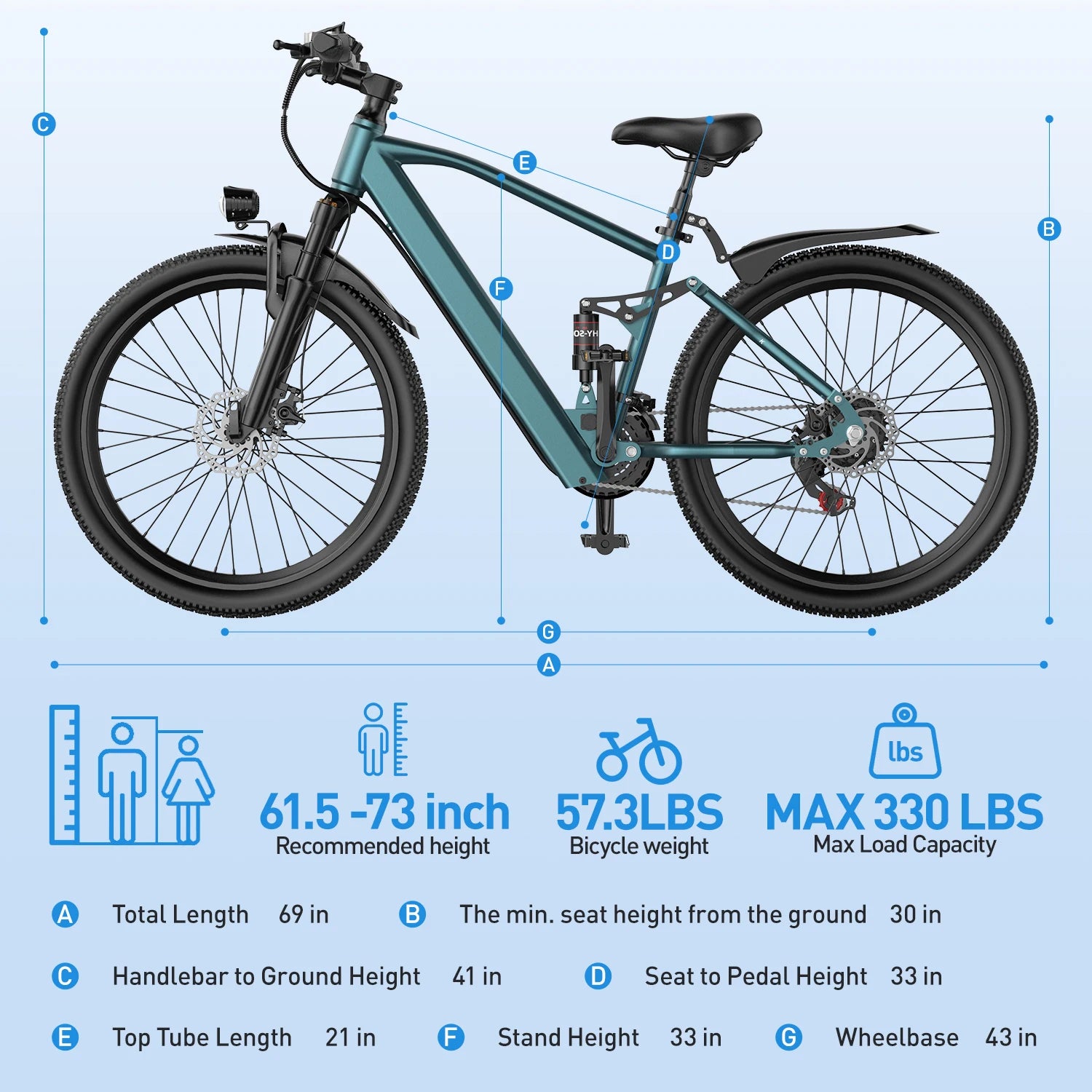Electric Mountain E Bike, 26" 24" Electric Motorcycle 1000W Peak 36V 10.3AH 13.3AH Battery Electric Ebike, 19.7MPH EBike For Adults, 36.9 Miles Range Electric Dirt Bike For Adults, Cheap Adults Electric Bicycle