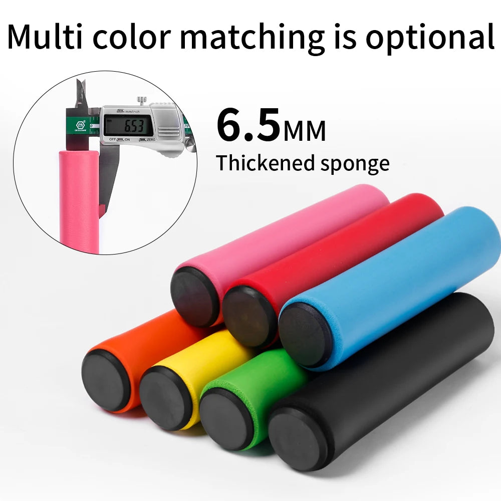 ESLNF Shockproof Thick Sponge MTB Grips Comfortable Soft Silicone Road Bicycle Scooter Handlebar Gripss Bike Parts