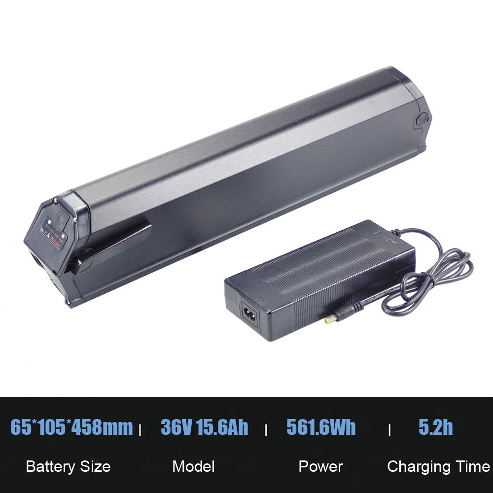 Saber Plus Ebike Battery 36V 10.4Ah 11.6Ah 13Ah 14Ah 15.6Ah 48V 17Ah Electric Bike Integrated Battery Pack