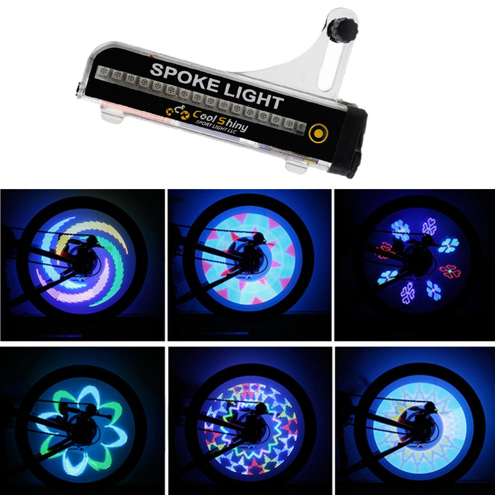 RGB LED Bicycle Spoke Lights for Night Riding