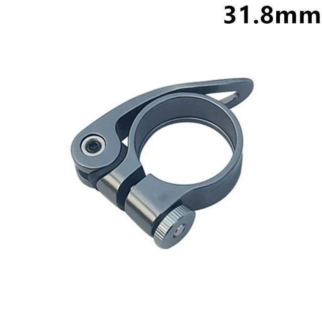 1Pcs Bike Seat Post Clamp 31.8mm 34.9mm Aluminum Alloy Seat Tube Clip Bicycle Quick Release Seatpost for Mountain Tube Bike