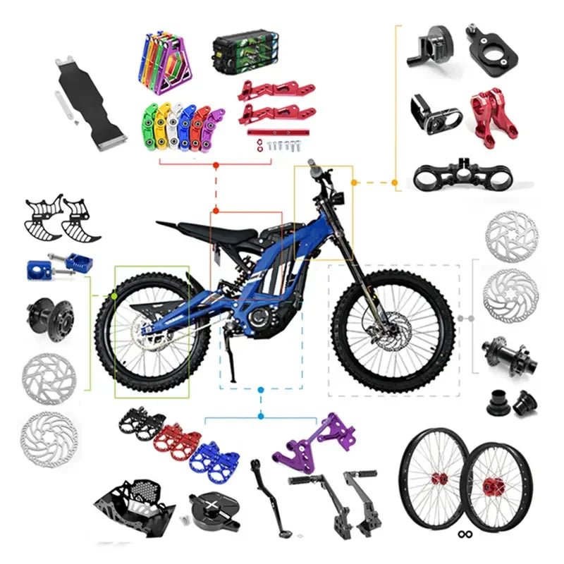 For SURRON Light Bee X Motorcycle Seat Lowering Bracket Lower Stand Set Off-road Electric Bike Motorcycle Accessories for SURRON
