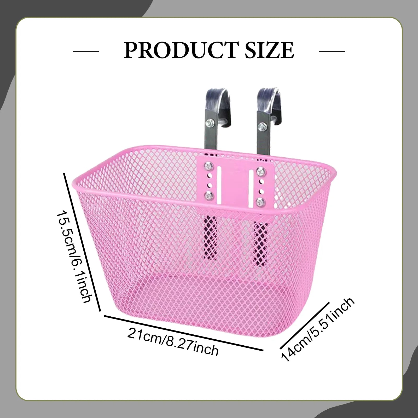 Bike Basket Front Portable Bicycle Storage Baskets Easy to Install Detachable Handlebar Basket for Adults Bicycle Accessories