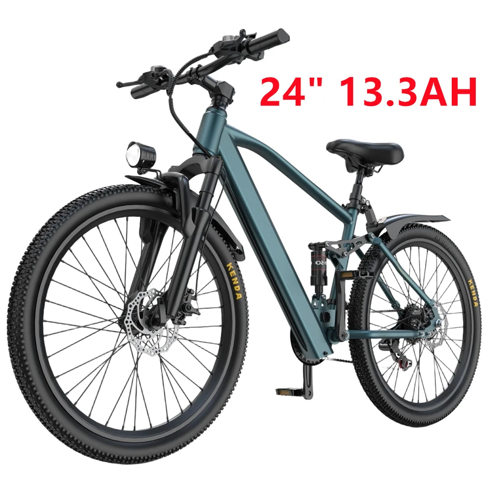 Electric Mountain E Bike, 26" 24" Electric Motorcycle 1000W Peak 36V 10.3AH 13.3AH Battery Electric Ebike, 19.7MPH EBike For Adults, 36.9 Miles Range Electric Dirt Bike For Adults, Cheap Adults Electric Bicycle