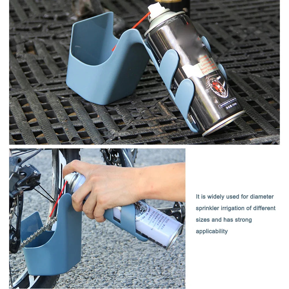 4-in-1 Motorcycle Chain Cleaning Kit Oil Storage Box Anti Spray Scrubber Lubrication Tool for Bike Chain Maintenance