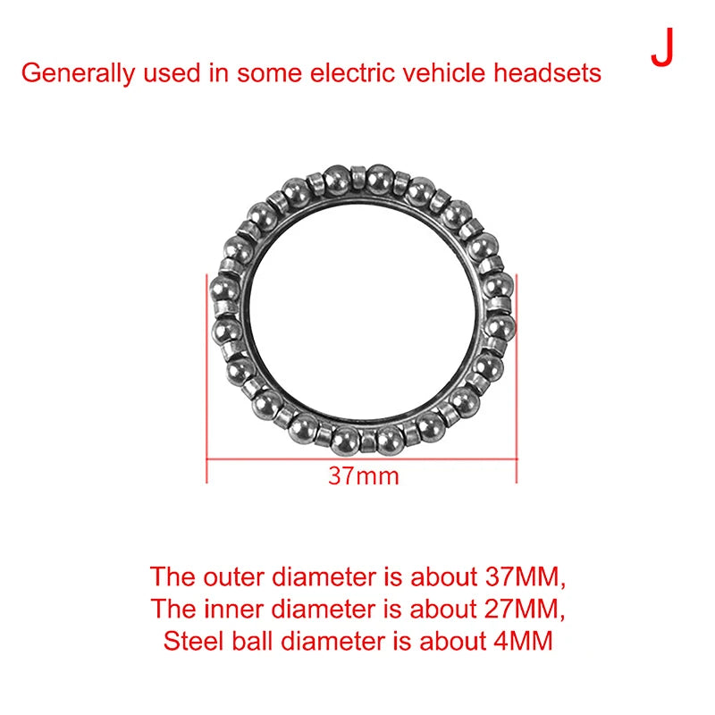 Bike Fork Headset Ball Bearing Bowl Sets Bicycle Handlebar Retainer Steel Lowrider Bikes Kids Bicycles Cycling Accessories
