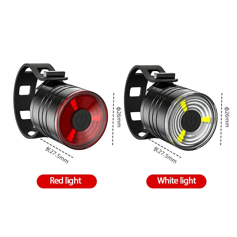 Waterproof Cycling Light Portable Road Bicycle Warning Taillight Aluminum Alloy Bright Headlight Bike Accessories