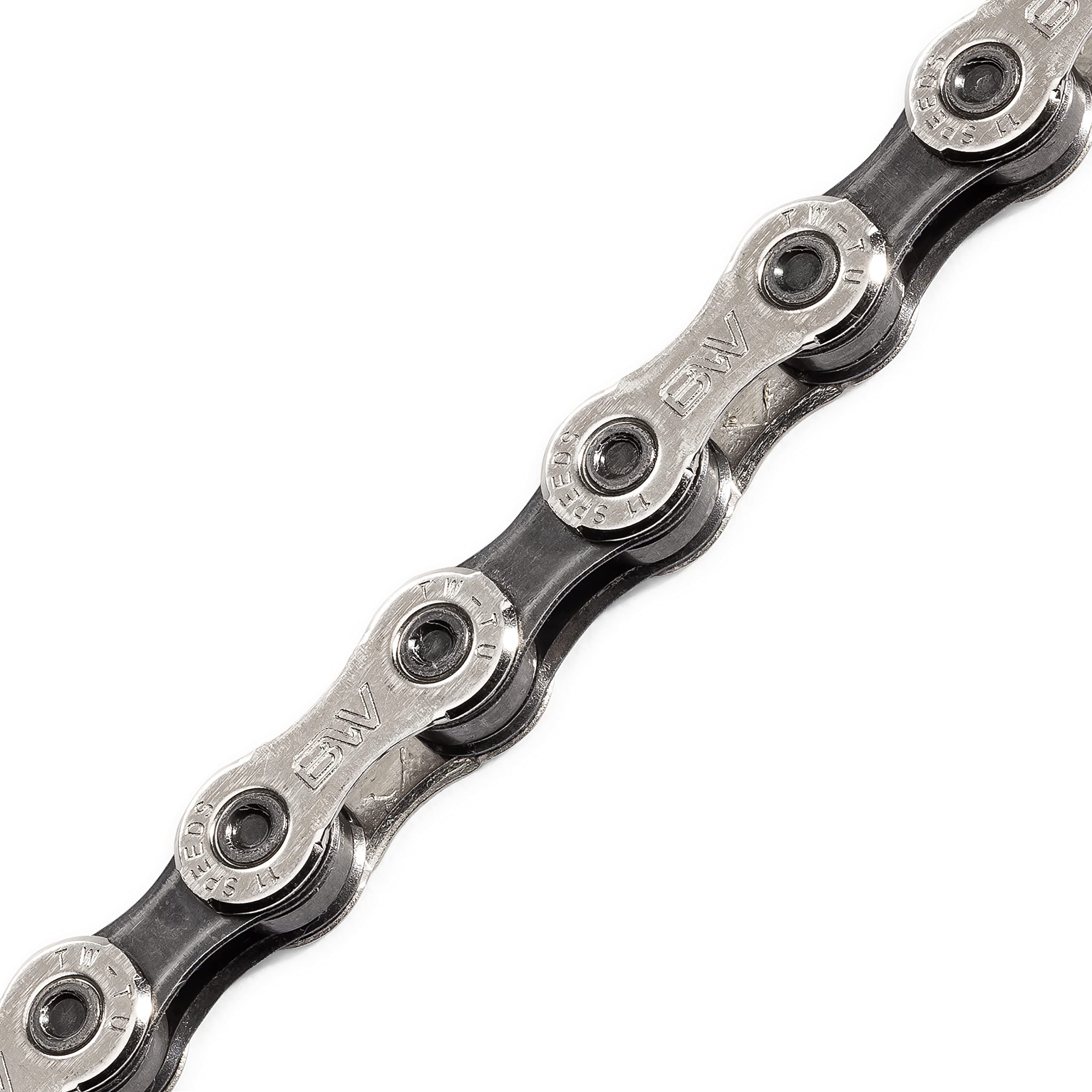 BW USA 11 Speed Bike Chain – Compatible with Road and MTB Bicycles with 11 Speed Cassettes – 116 Links