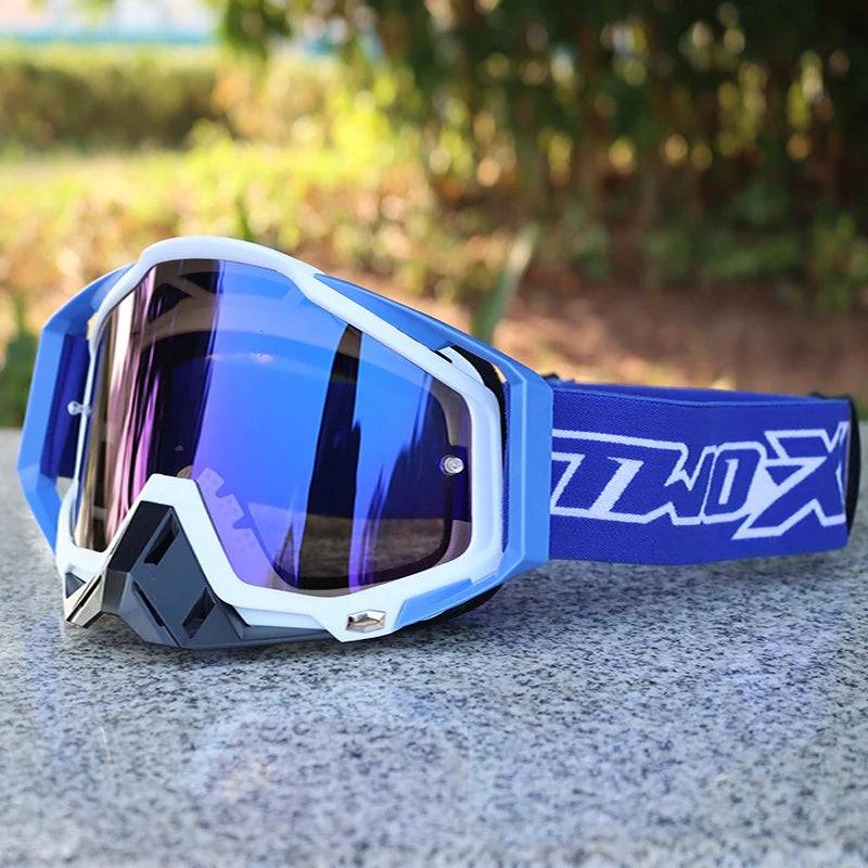NEW Two-X Motorcycle Bike Goggles Motocross Racing ATV BMX MX Helmet Glasses Motorcross Off Road