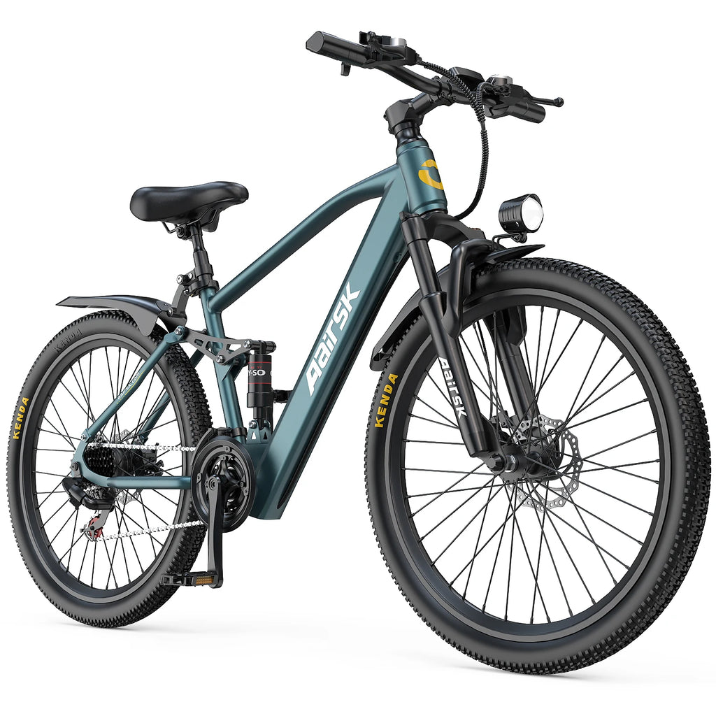 GT900 Electric Bike for Adults 24", Electric Mountain Bike Equipped with 400W(748W Peak) Motor, 25MPH Max Speed, 36V 13Ah Removable Battery, Shimano 7 Speed & Front Suspension for Off-Road Mountain Riding