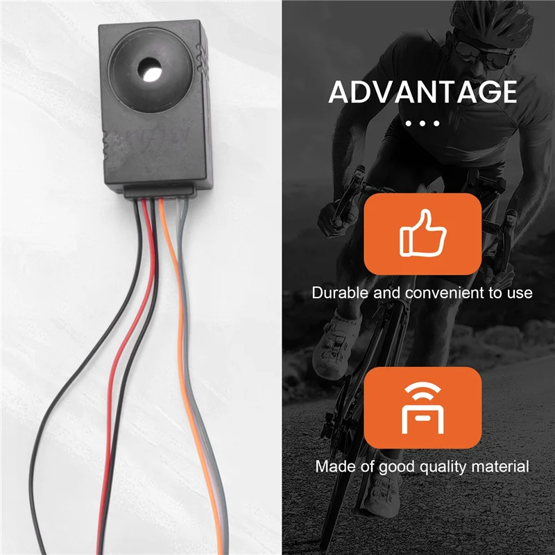 Y45A-Ebike Alarm System Dual Remote Control 36V 48V 60V 72V Alarm Accessories Universal Waterproof Electric Bike Replacement