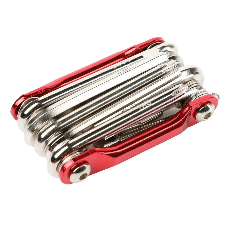 Multifunctional Stainless Steel Professional Bicycle Repair Tool Bicycle Accessories Portable Folding Tool Screwdriver
