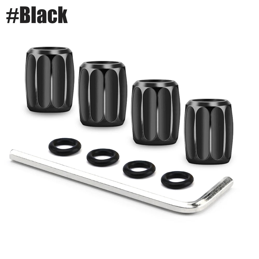 DSYCAR 1Set Anti-theft Sport Tire Valve Dust Caps Dustproof Tire Cap Valve Stem Caps for Cars , Bike, Moto New