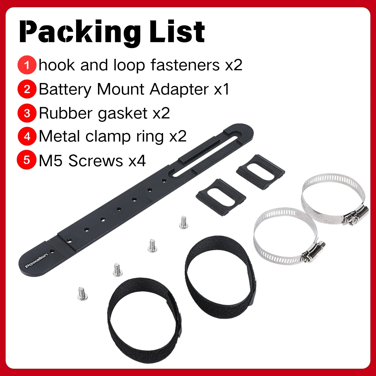 Electric Bike Battery Bracket, Aluminum Alloy E-Bike Battery Box Bracket Mount for Hailong Polly Shark Bicycle Mount Holder